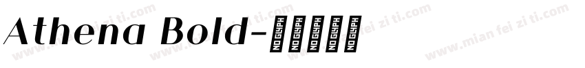 Athena Bold字体转换